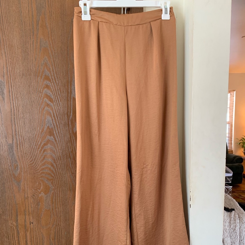 Beautiful gold flare pants